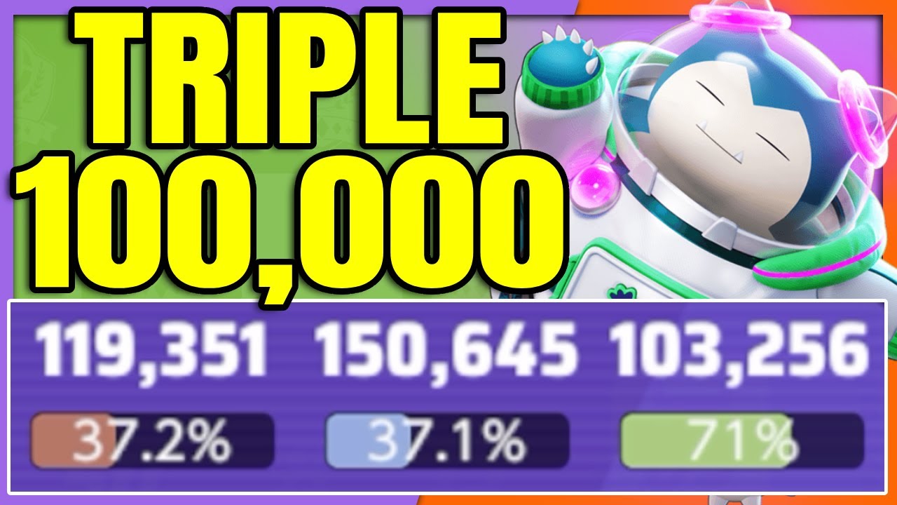 Unbelieveable TRIPLE 100,000 with this SNORLAX BUILD | Pokemon Unite
