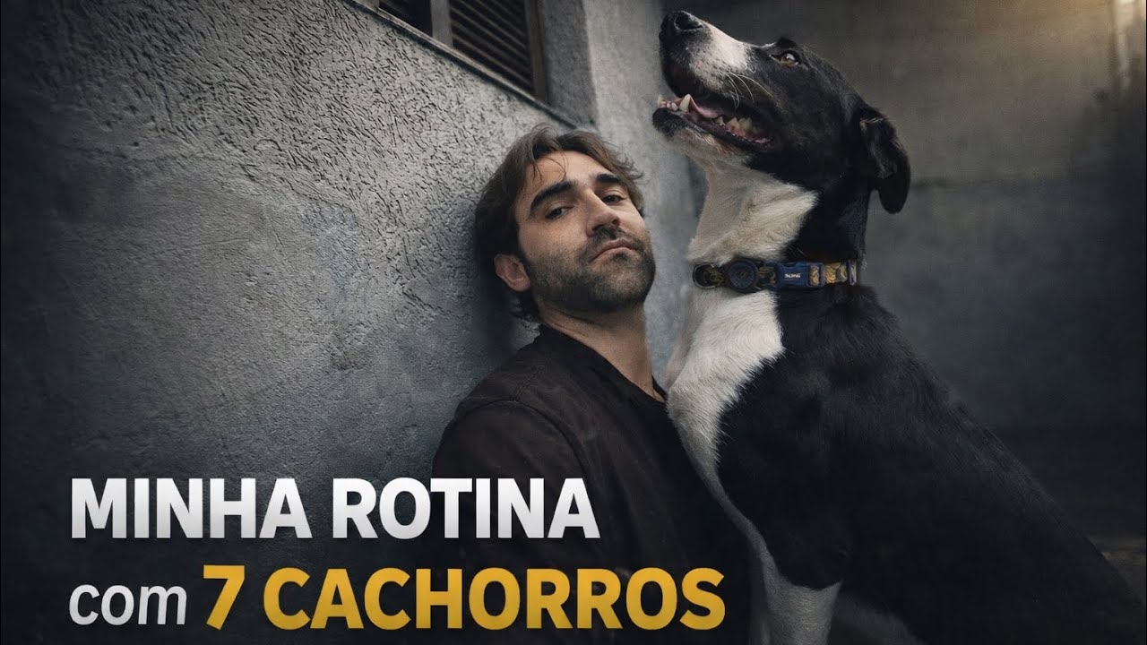 Um dia com meus 7 cachorros 