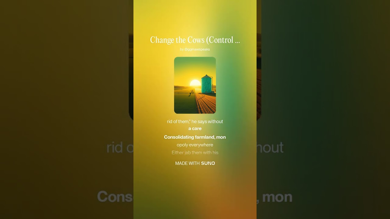 Change the Cows/Control Food (Country)#ggmawspeaks #insanityworkout #moneymanagement #wealthmindset
