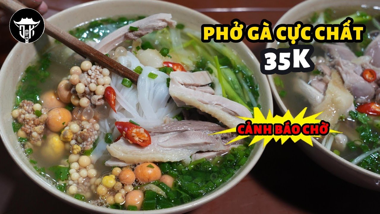 PHỞ GÀ CHỈ BÁN TỐI 35K Cực ngon | Hơn 8h tối đã KHÔNG NHẬN KHÁCH