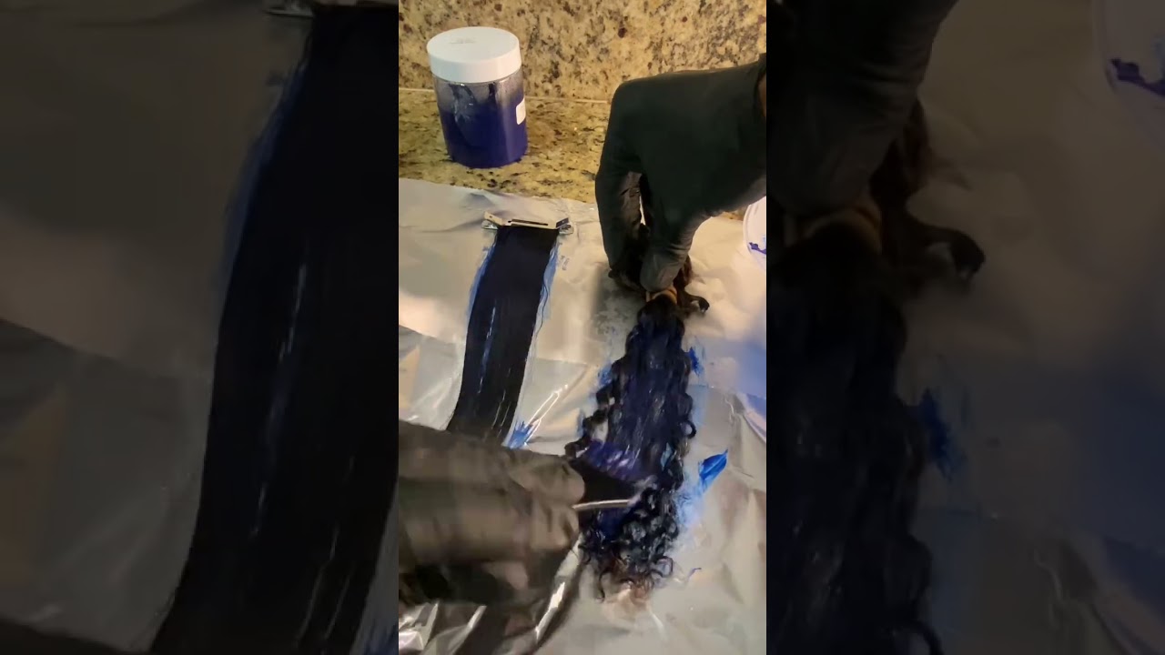 Coloring dark hair without bleach #hair #haircolor #beauty #chemistry