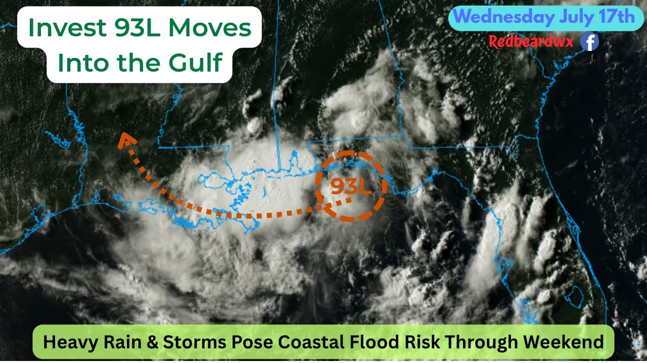 Tropical Update July 16th: 93L Rakes the Gulf Coast
