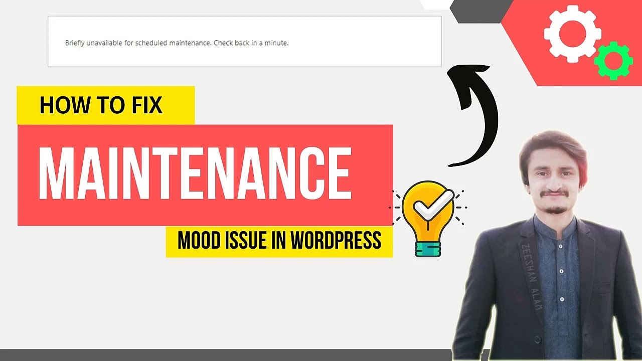 [ Solved 100% ] How To Fix Briefly Scheduled For Maintainance Issue WordPress | Zeeshan Alam
