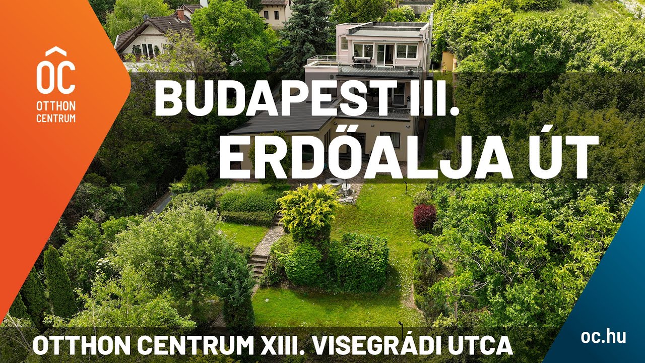 Budapest III., Erdőalja &uacute;t / 526m&sup2; luxus h&aacute;z / 1524m&sup2; kert / panor&aacute;ma / teljes priv&aacute;t szf&eacute;ra