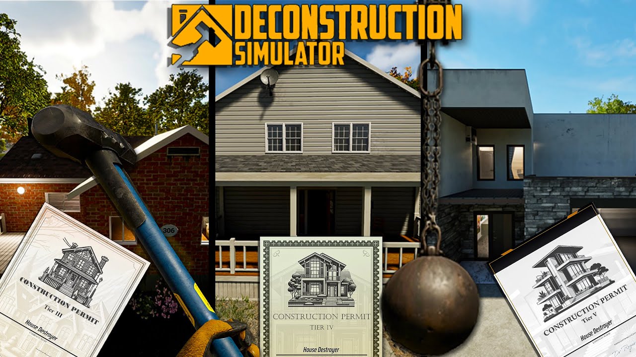 Я РАЗРУШИЛ АБСОЛЮТНО ВСЕ ДОМА... больше уничтожать нечего!!! - Deconstruction Simulator