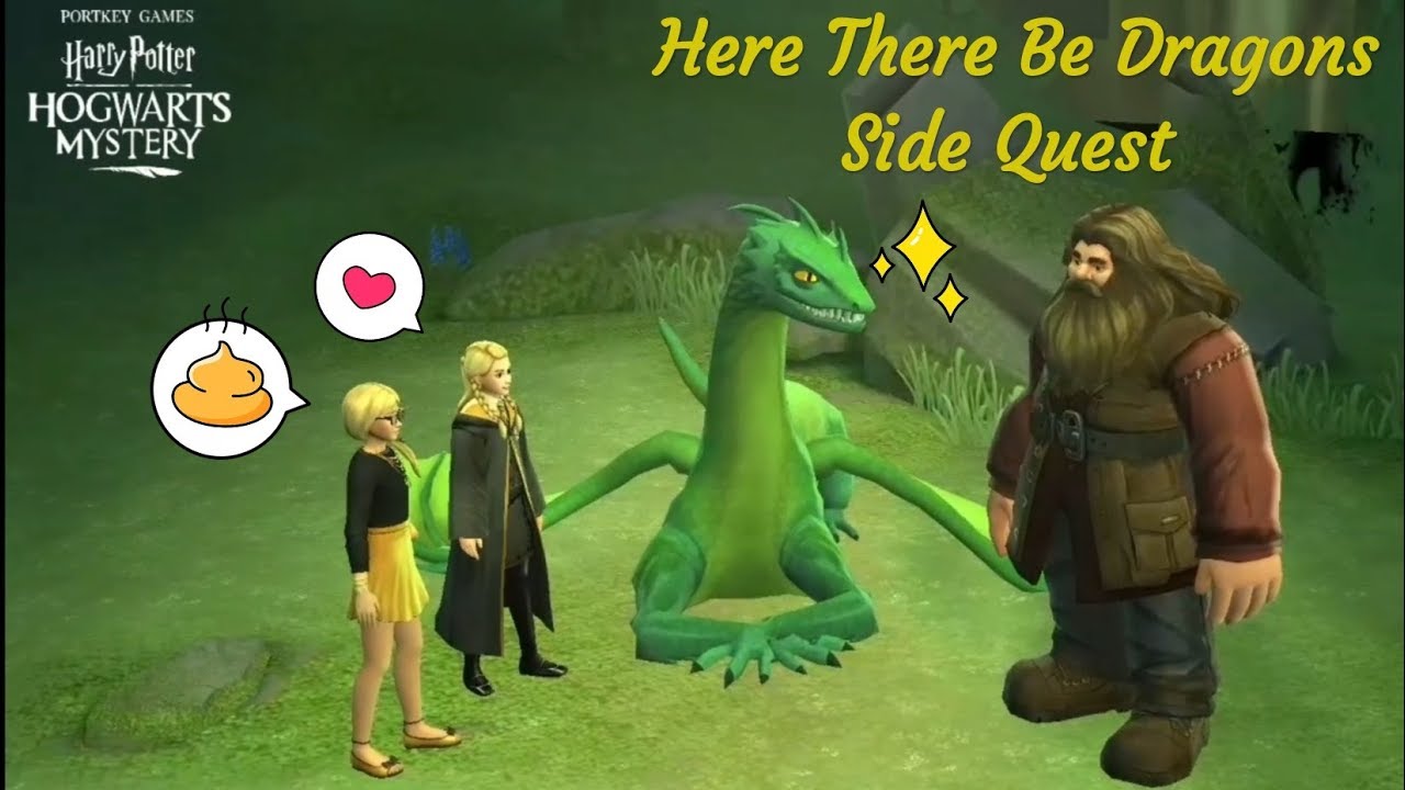 Here There Be Dragons Harry Potter Hogwarts Mystery