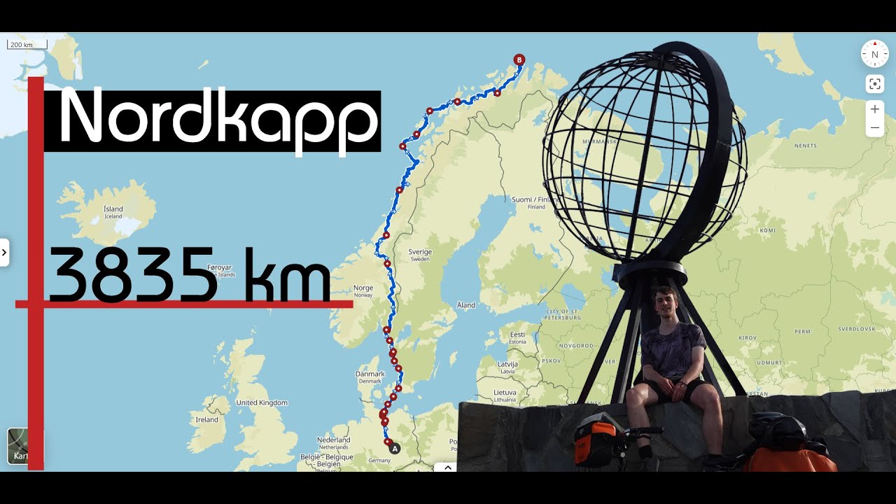 Mit dem Fahrrad zum nördlichsten Punkt Europas 🇩🇪🇩🇰🇸🇪🇳🇴 | Nordkapp Full Movie | Pade Motion Vlog