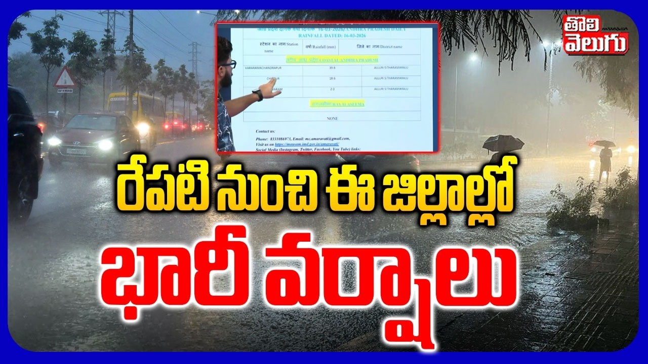 రేపటి నుంచి ఈ జిల్లాల్లో భారీ వర్షాలు | TS Rain Alert | IMD | Telangana Weather Updates | Tolivelugu
