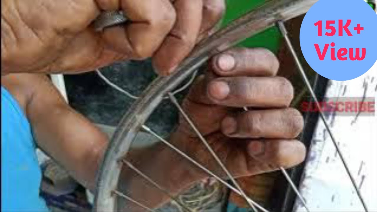 How to REPAIR Bent Bicycle Rim at  home | Bicycle Wheel Alignment in Hindi