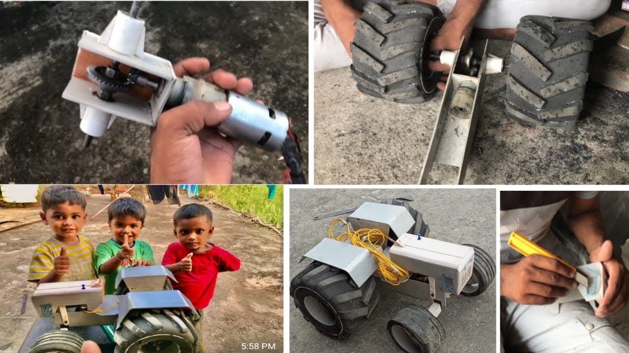 How to make Rc Tractor 🚜 light 💡 modifications 40 rupaye men घर पर कसे करे ?…..