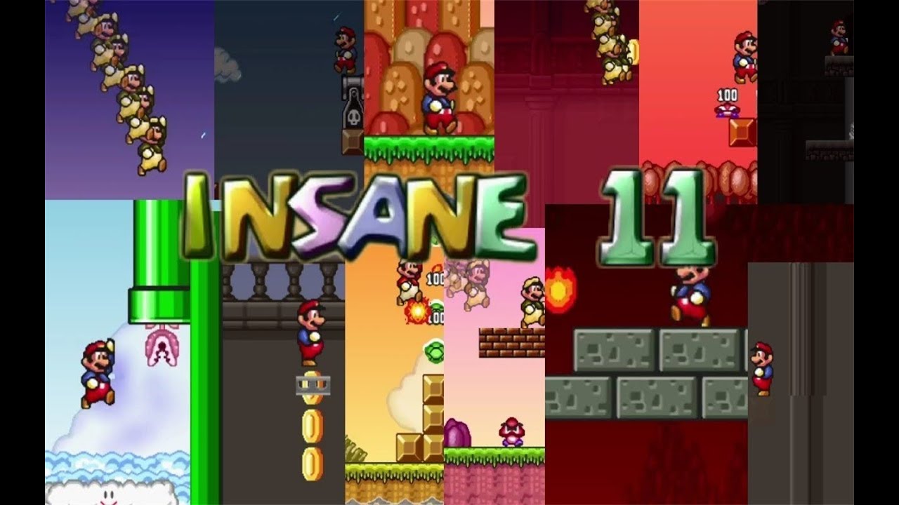 Mario Worker Remake INSANE WORLD 11 Completed Video