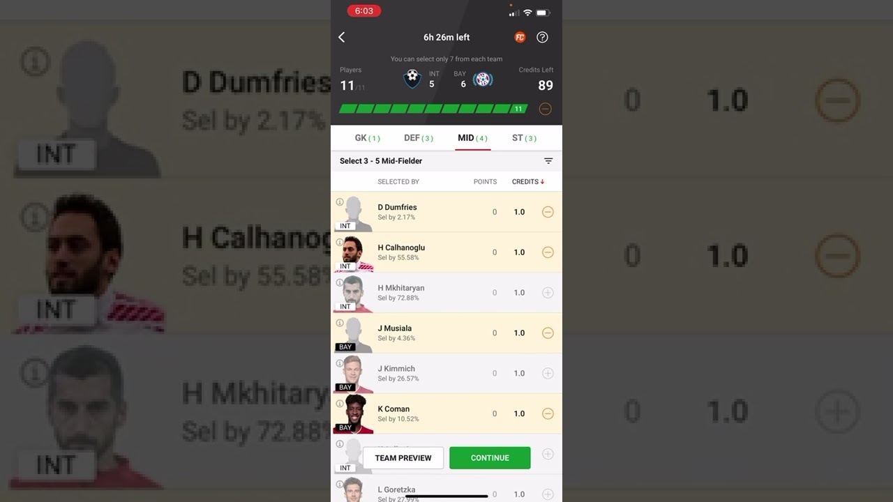 INT vs BAY Dream11 Team | Fantasy Football Tips | Inter Milan vs Bayern Munich | Champions League