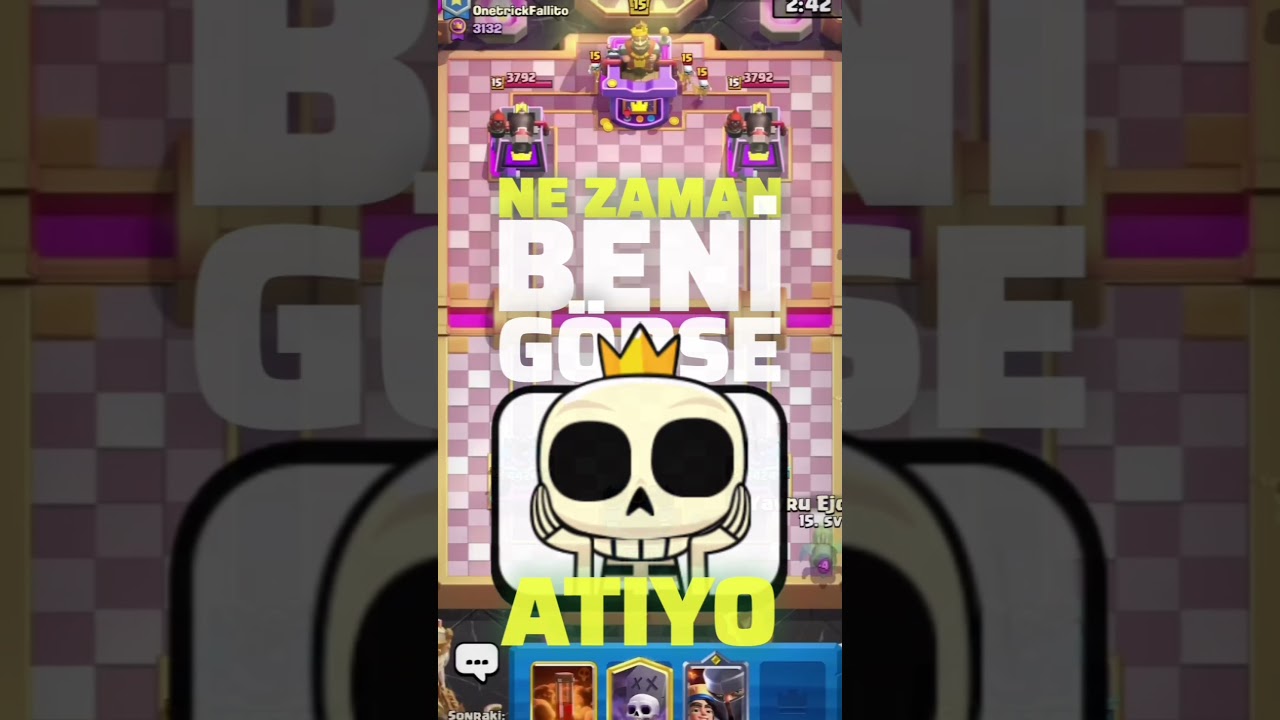 bizi izleyen yabancı oyuncu❤️ #clashroyale #gaming
