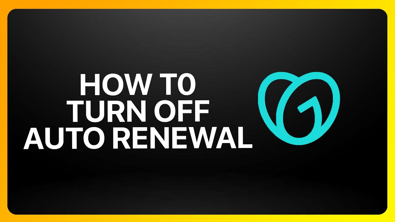 How To Turn Off Auto Renewal In GoDaddy Tutorial