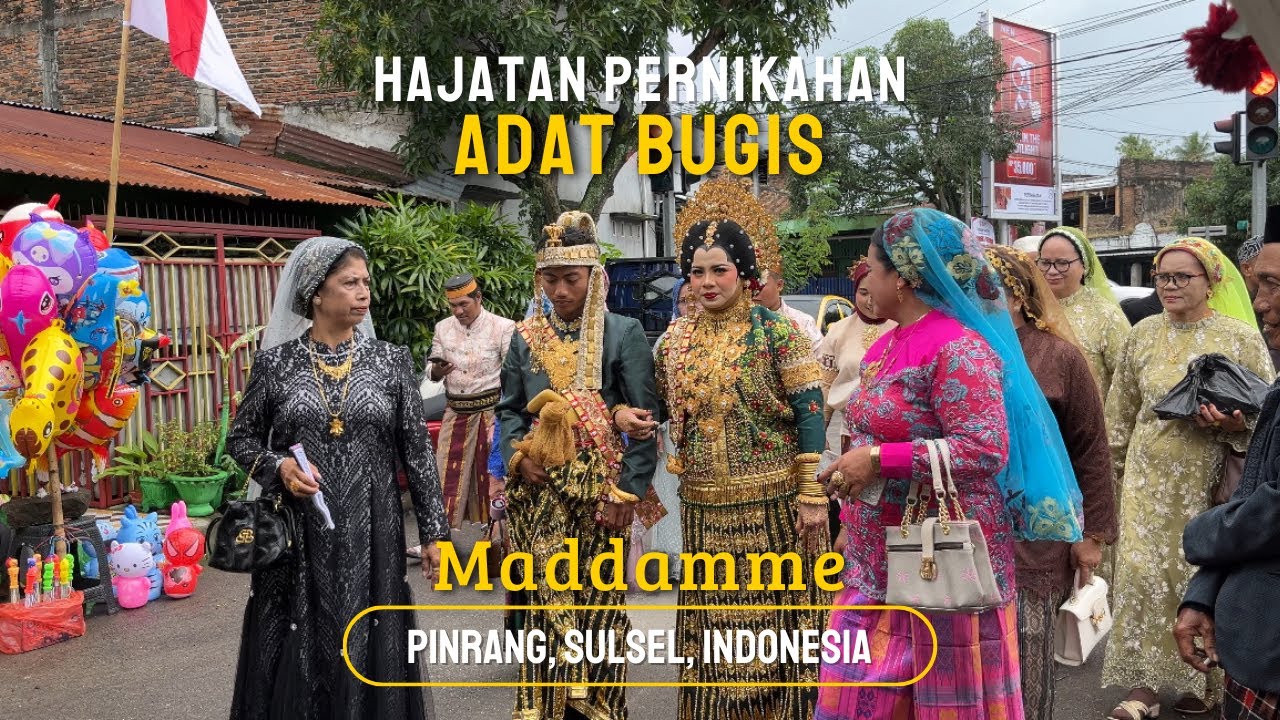 Suasana hajatan pernikahan adat Bugis di daerah kami, Pinrang, Sulsel, Indonesia.