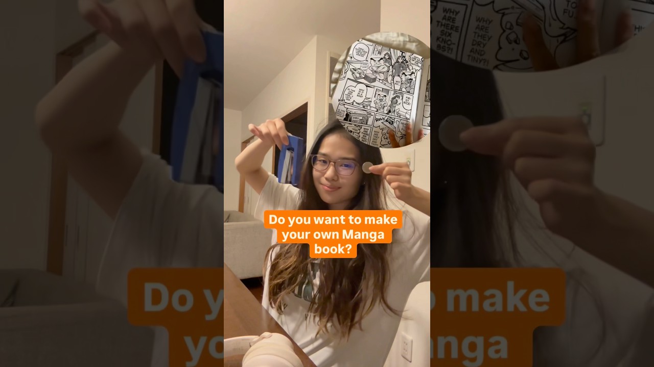 How to make your own Manga book! #manga #mangaka #mangaartist #zine #drawing #tutorial