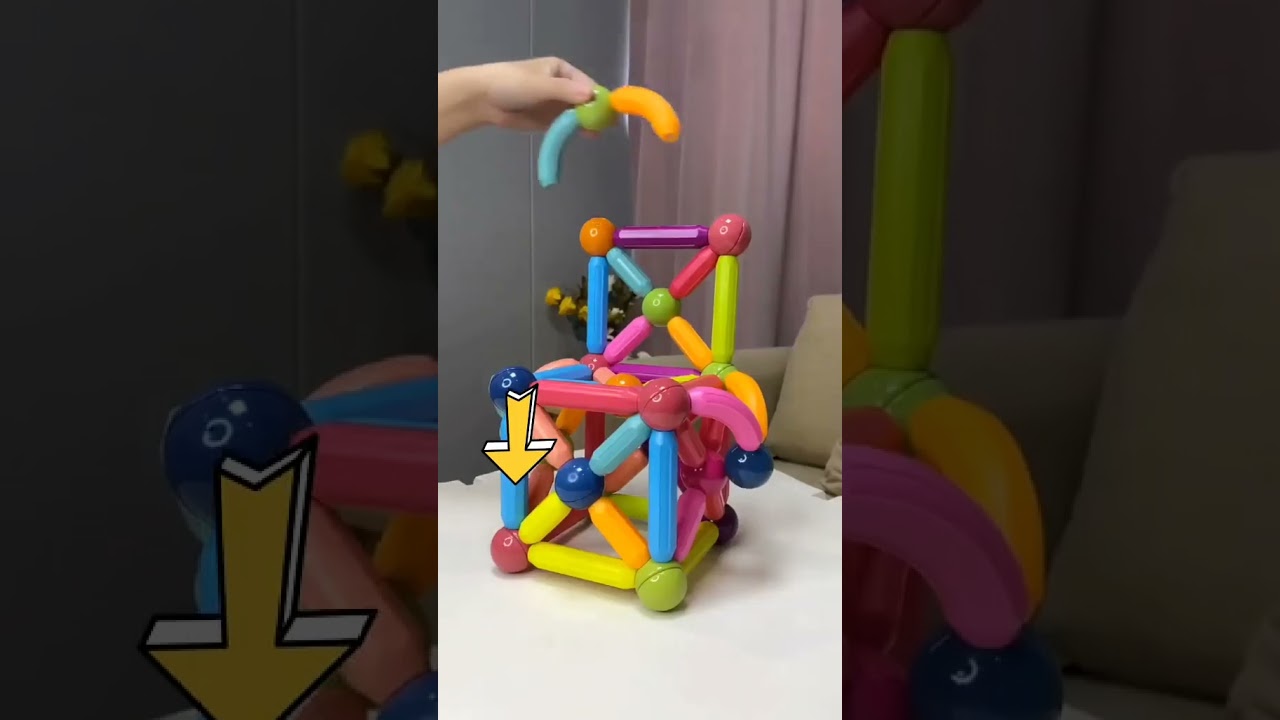 🧩🧠 Magnetic Building Blocks Every Kid Needs!🚀 STEAM education included & bursting with creativity!