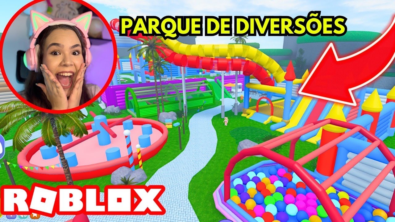 VICK NO PARQUE DE DIVERSÕES COM A TURMA!| Roblox - Bounce House Tycoon