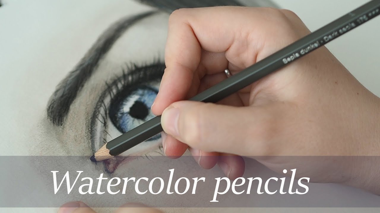 Learning Watercolor: Let's Try Albrecht Dürer Watercolor Pencils! *Eye Study*