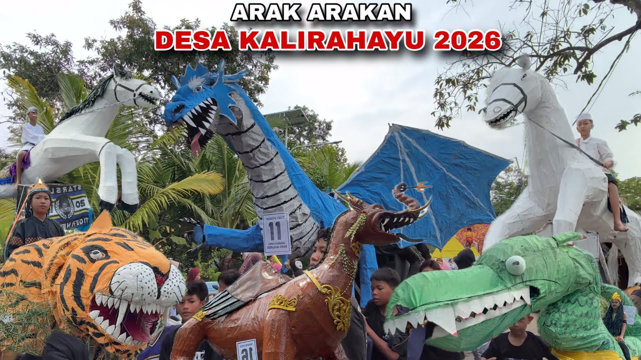 Arak arakan Desa KALIRAHAYU 2026 Losari Cirebon ❗ Haflah Akhirussanah Ponpes Darussalamah