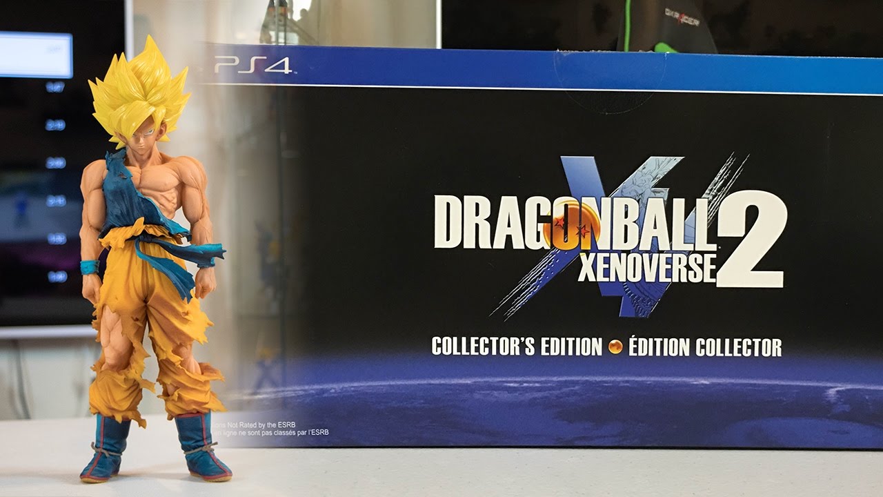 Xenoverse 2 Collector's Edition Unboxing!  13 INCH SS GOKU STATUE!
