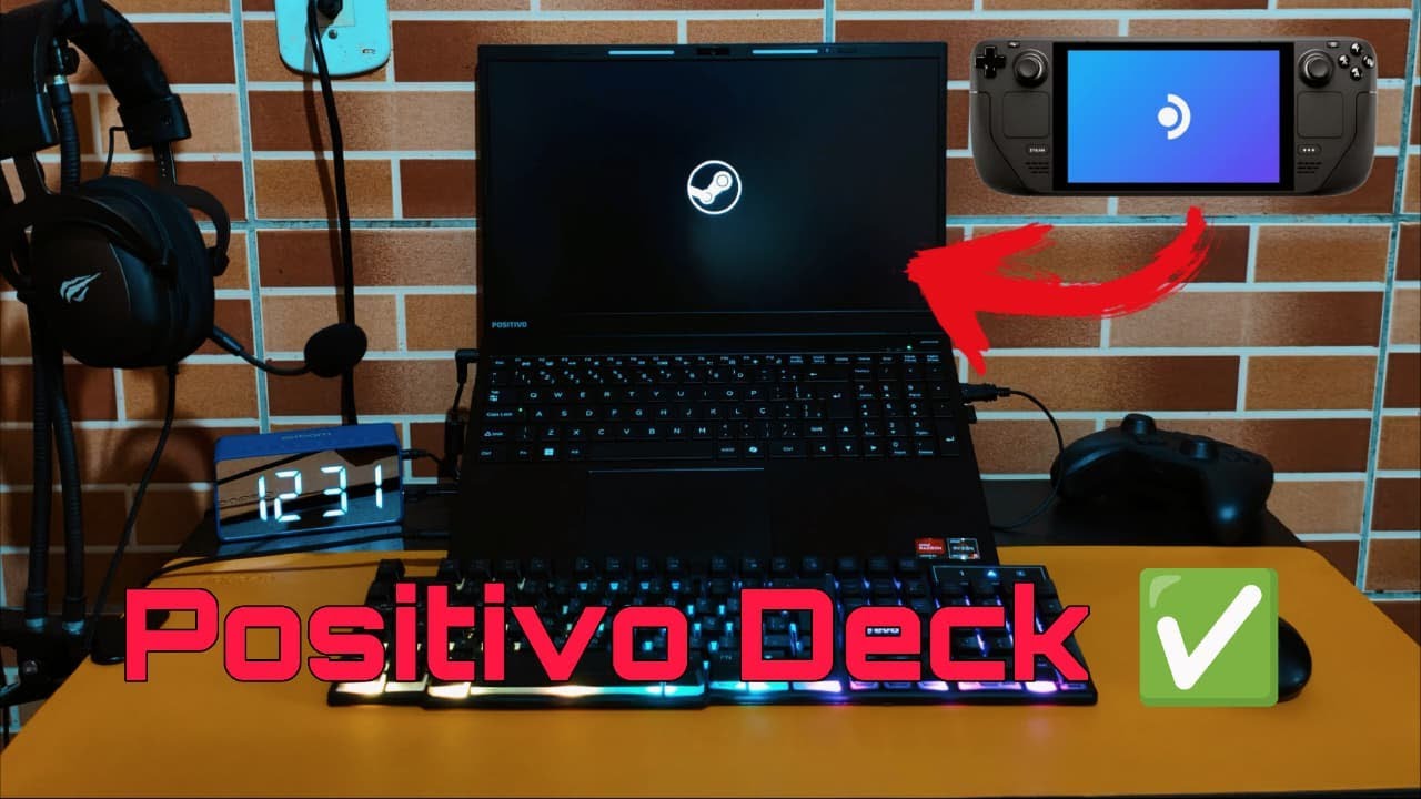 Positivo da Steam!!! Positivo Vision R15 com launcher do steam os