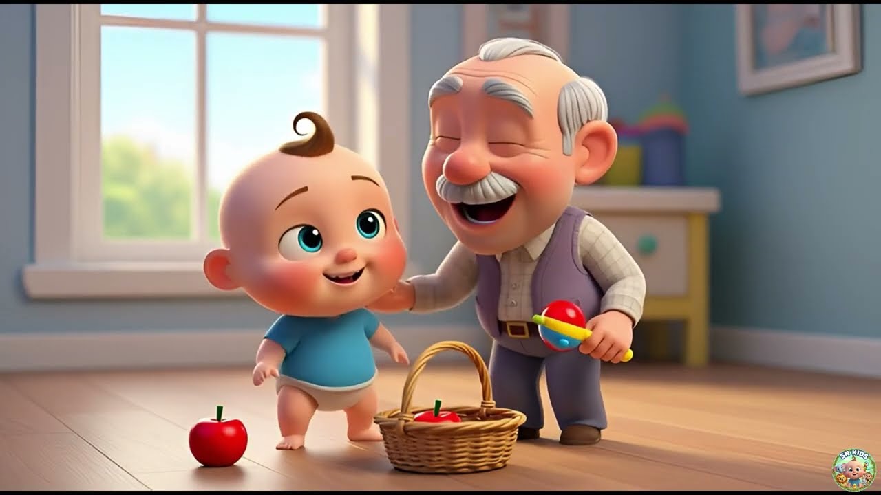 Baby Learns with Wise Grandfather 👴👶 | Calm Nature, Habits & Gentle Play