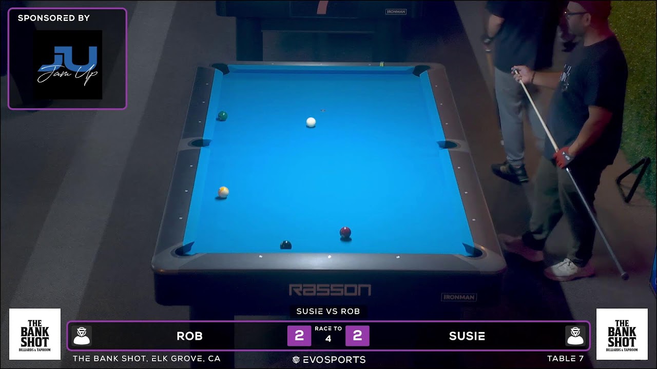 ROB vs SUSIE - THE BANK SHOT - TABLE 7 | EvoSports