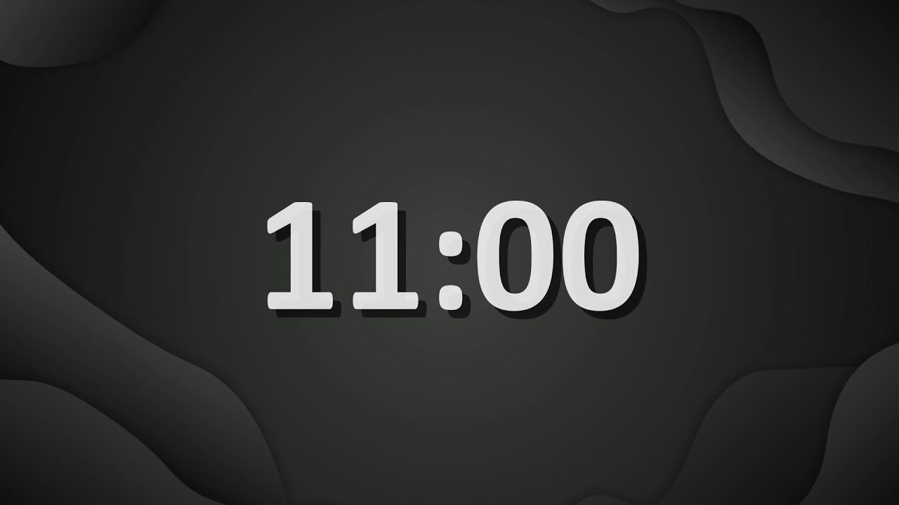 11 Minute (660 Seconds) Countdown Timer
