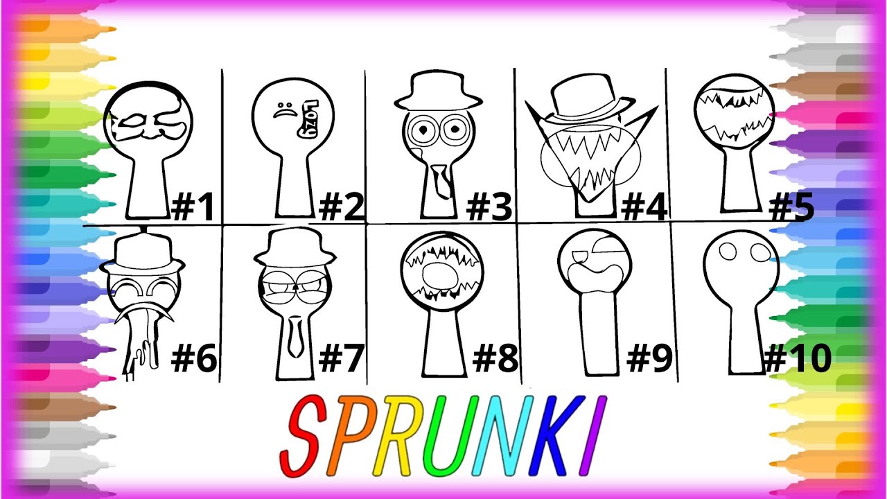 Incredibox Sprunki Phases 1-10: Full Coloring Tutorial with New Black Phase