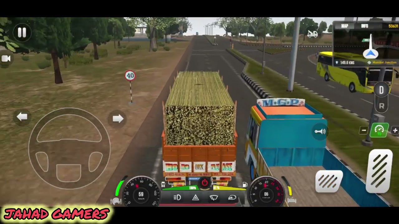 🚛 Indian Truck Driving Game | Heavy Cargo Delivery Gameplay | Truck Simulator | Jahad gamers 