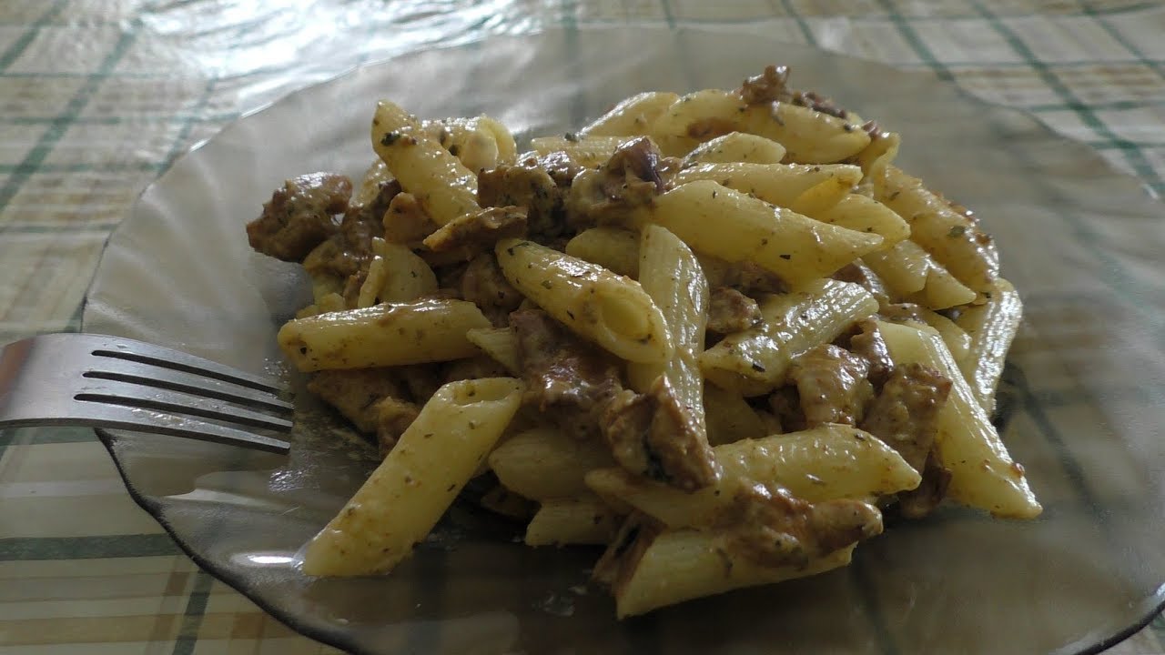 Domowy przepis na MAKARON z Kurkami i Kurczakiem !