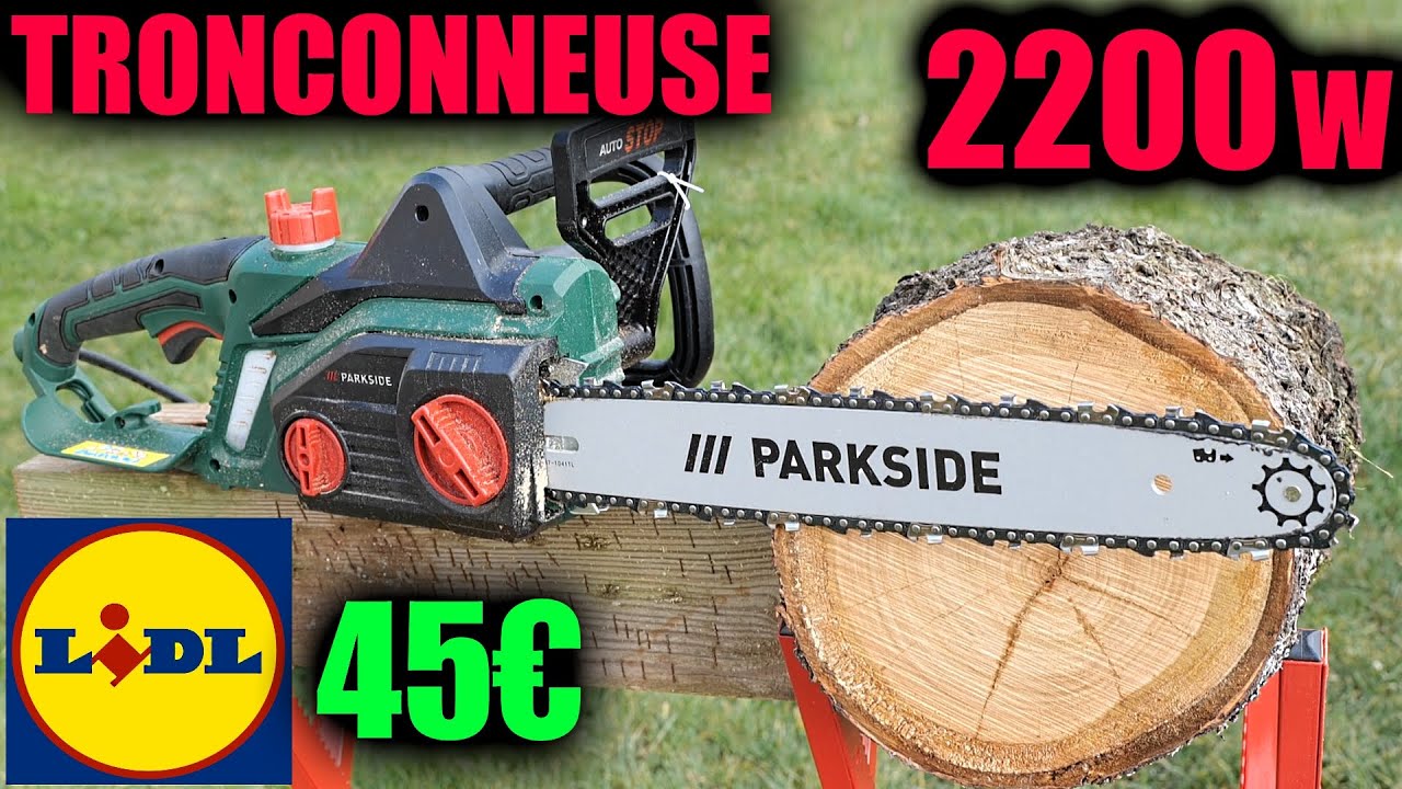LIDL Электрическая бензопила PARKSIDE PKS 2200 A1 2200W Electric Chainsaw