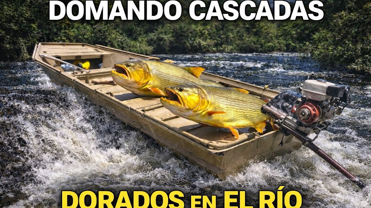 DOMANDO CASCADAS, DORADOS EN RIO ARRECIFES 