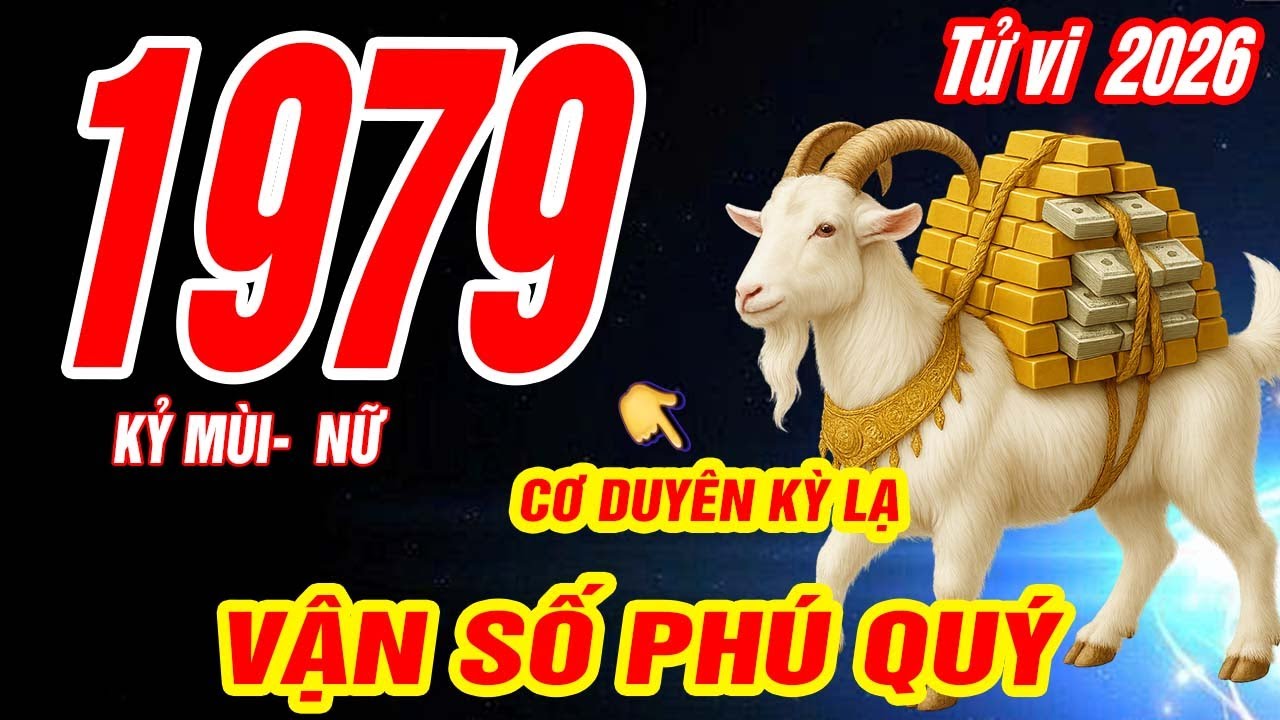 Tử Vi tuổi KỶ MÙI 1979 Nữ mạng năm 2026 CƠ DUYÊN TRỜI ĐỊNH PHÚC LỚN LẮM CỰC GIÀU CÓ- Tử vi 2026