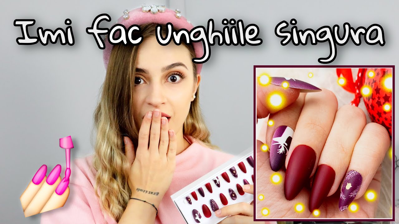 UNGHII FACUTE ACASA - Totul despre unghiile adezive - Unghii de sarbatori
