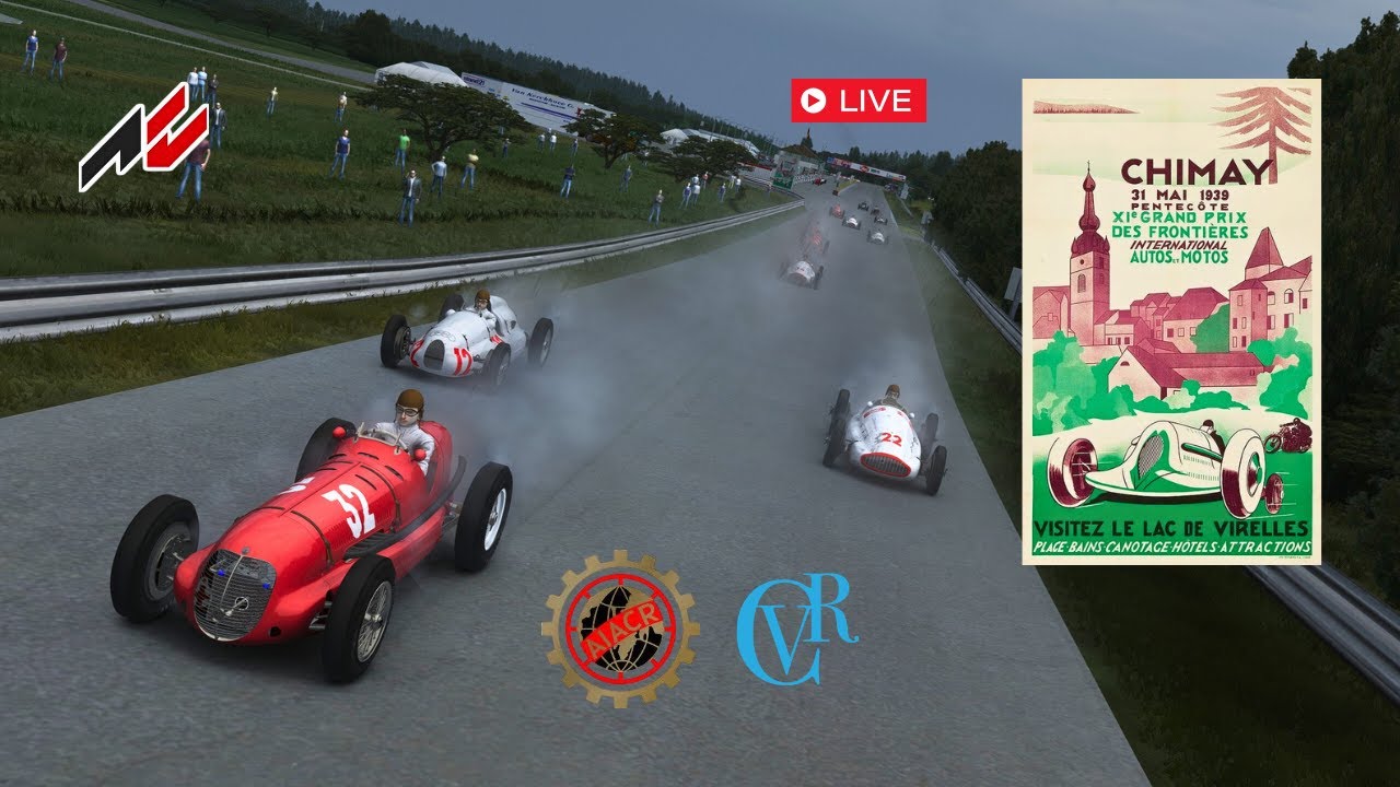 1939 GP DES FRONTIERS Online Race at Chimay ASSETTO CORSA