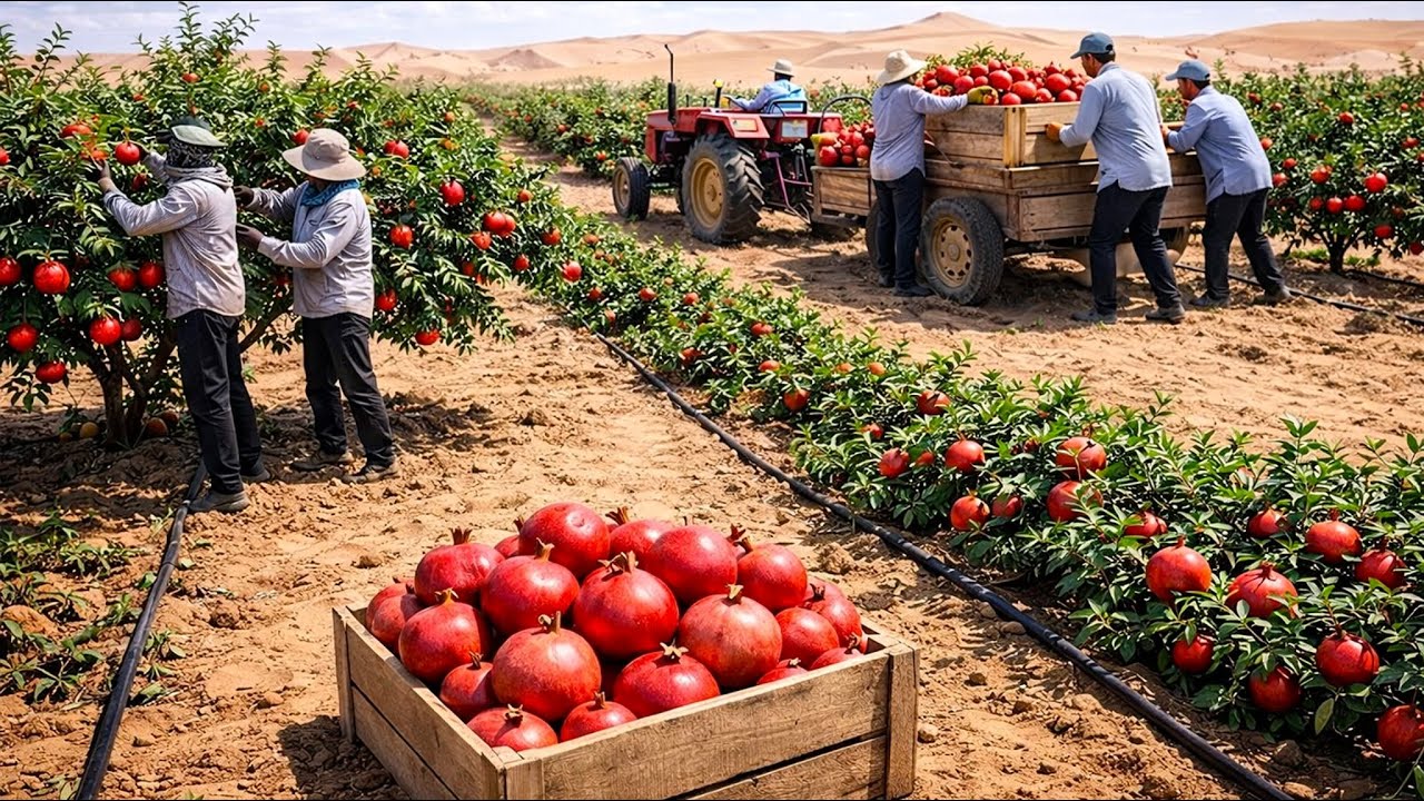 Unbelievable! Pomegranates Growing In The Desert? You Have To See This!”