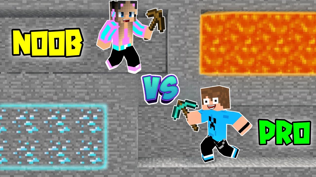 NOOB VS PRO ΠΟΙΟΣ ΕΙΝΑΙ Ο ΚΑΛΥΤΕΡΟΣ ΣΤΟ MINECRAFT