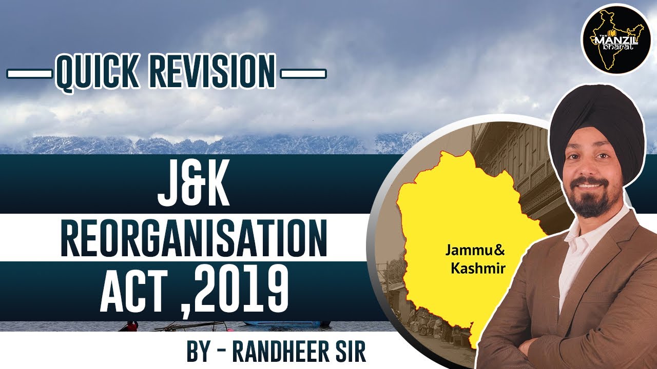 Complete Video On J&K Reorganisation Act,2019 For JKSSB #femalesupervisor  by Randheer Sir #jkssb