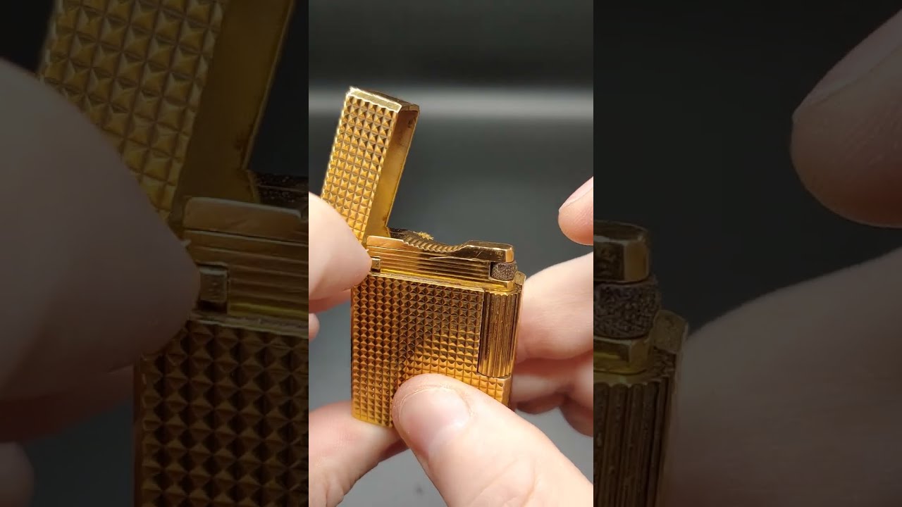 Changing the flint on my Vintage Gold S.T. DuPont Lighter #lighter #gold #stdupontlighter
