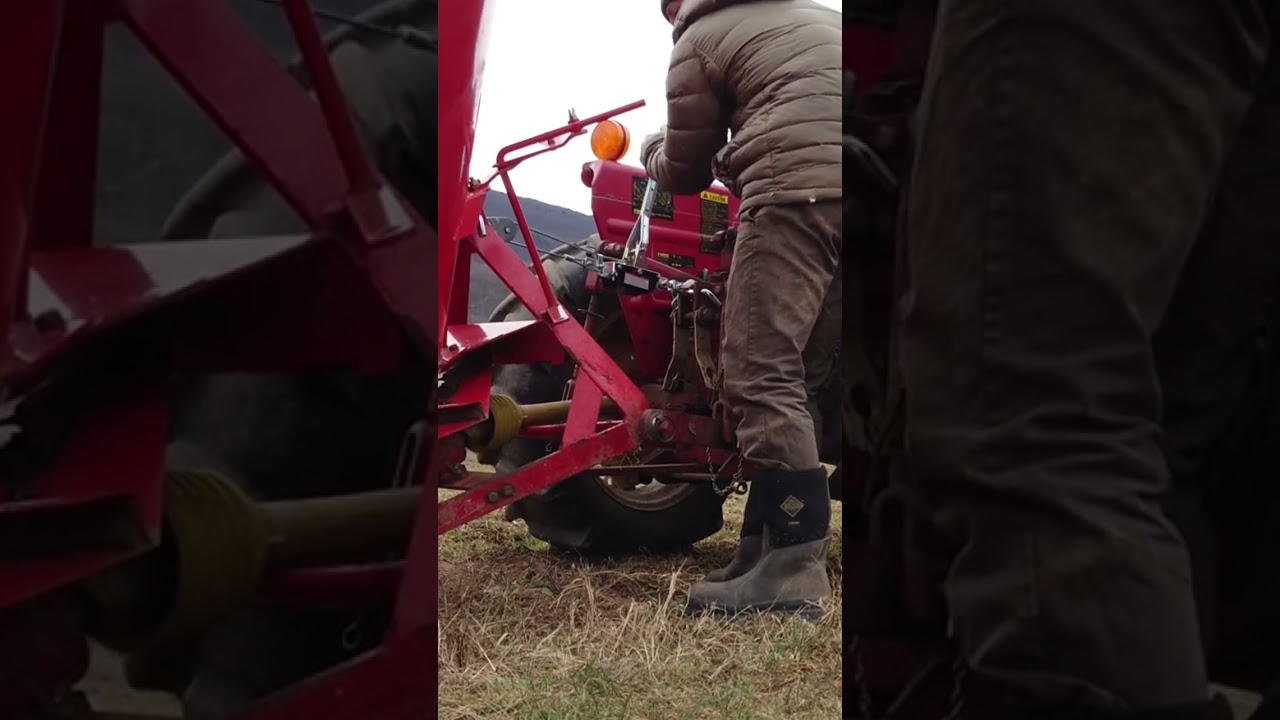 Winch dump trailer in action #farming #engineering #farm #tractor #shorts #organicfarming