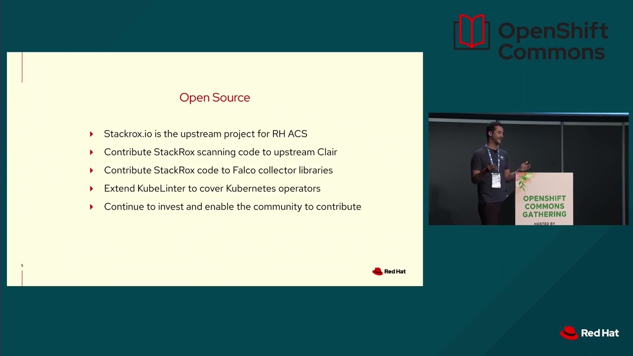 Stackrox io (ACS) Community Update  Connor Gorman (Red Hat) OpenShift Commons Gathering 2022 Spain