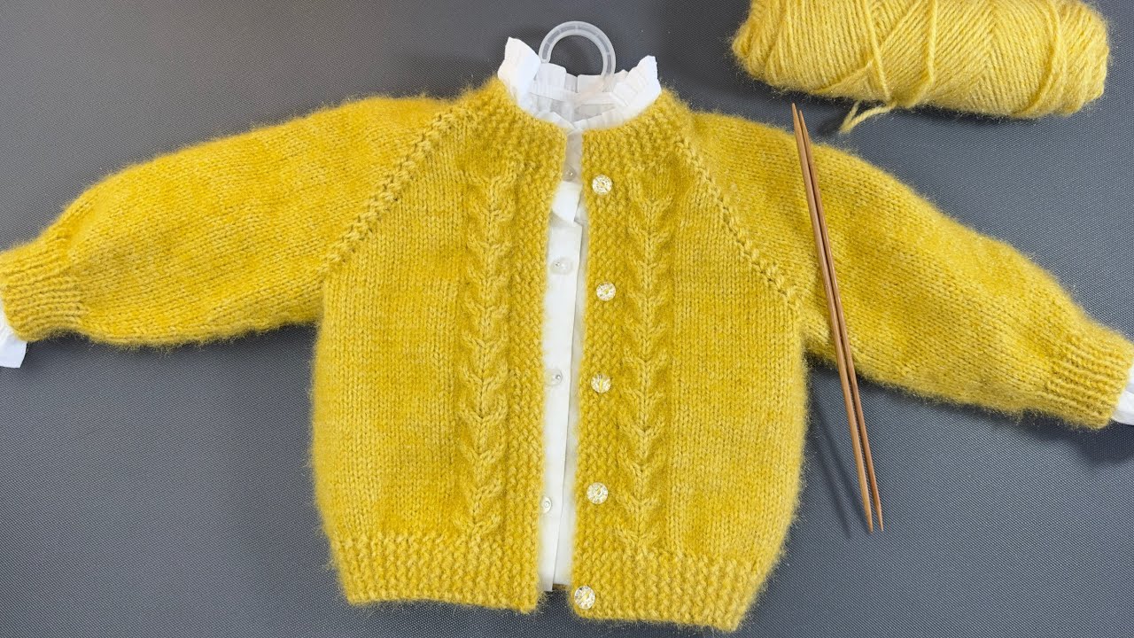 Baby double-breasted sweater knitting tutorial宝宝对襟毛衣编织教程