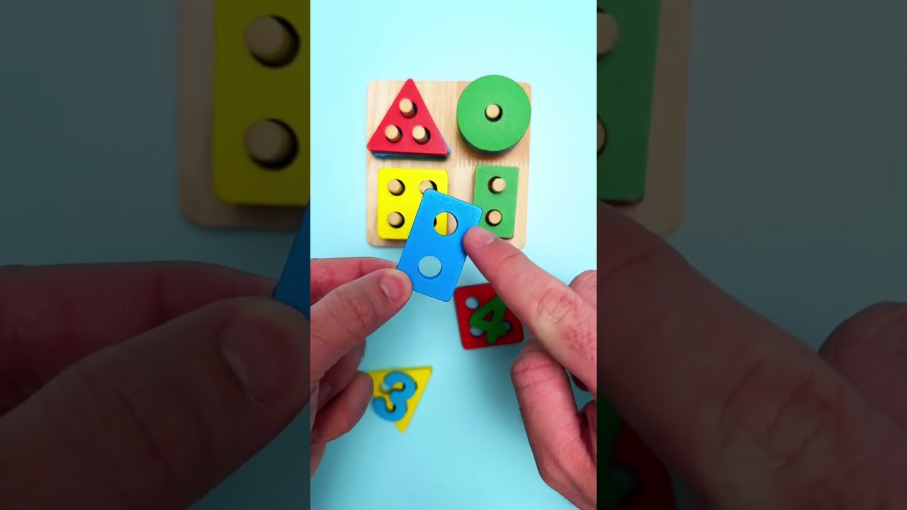 Let's Learn Numbers & Shapes! 🔢🔺🔵 Colorful Sorter Activity