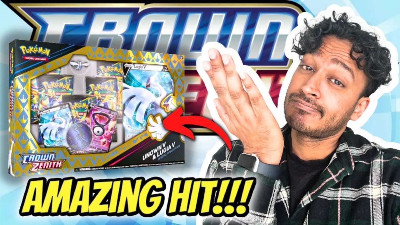 Crown Zenith Unown V and Lugia V Special Collection Box Opening!