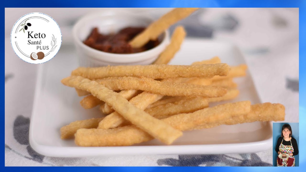 FRITES Croustillantes KETO / Bonnes comme des frites de pommes de terre