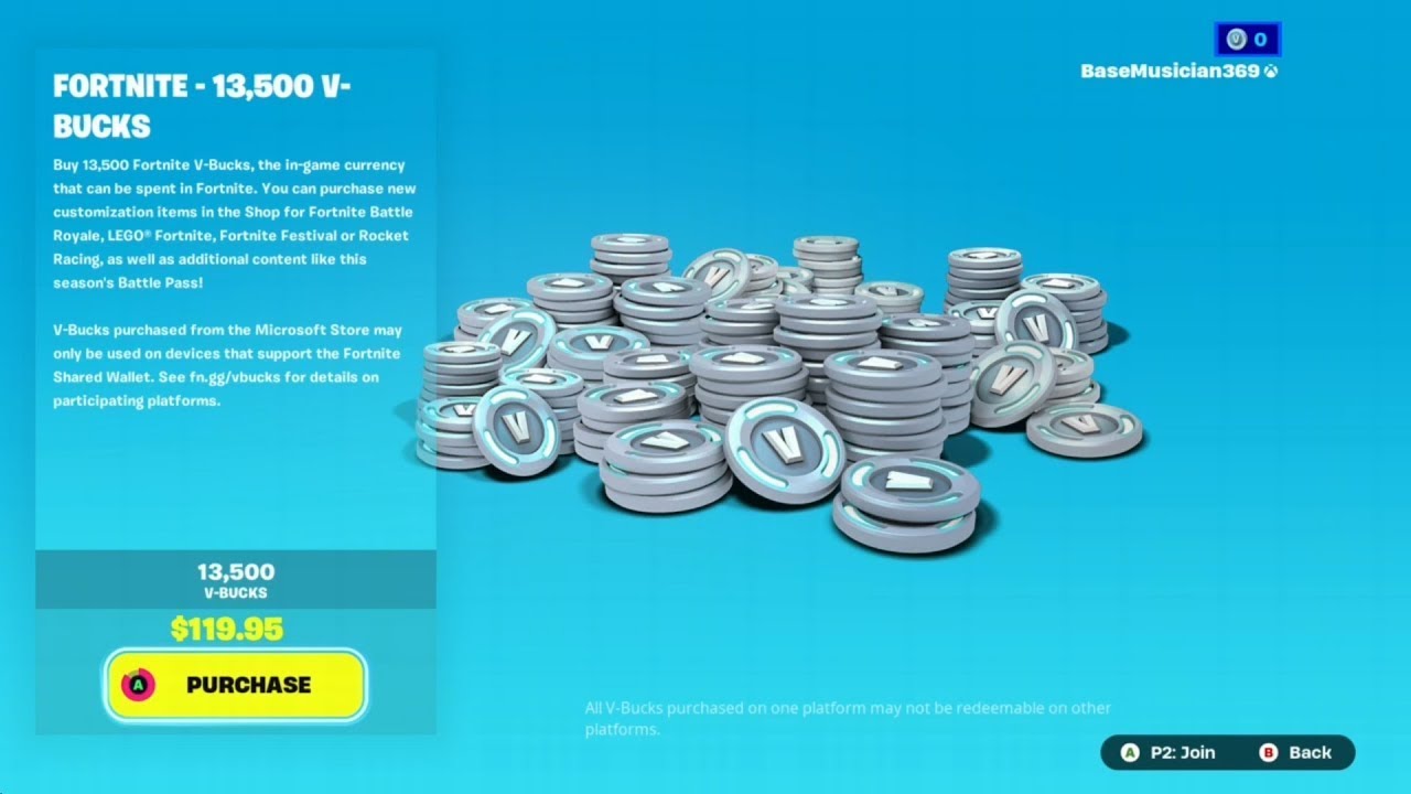 Fortnite, 13,500 V Bucks Spending Spree in under 4 minutes | February 2025