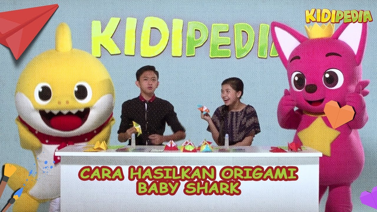 Cara Hasilkan Origami Baby Shark Kiki & Intan Kidipedia S2 Ep36