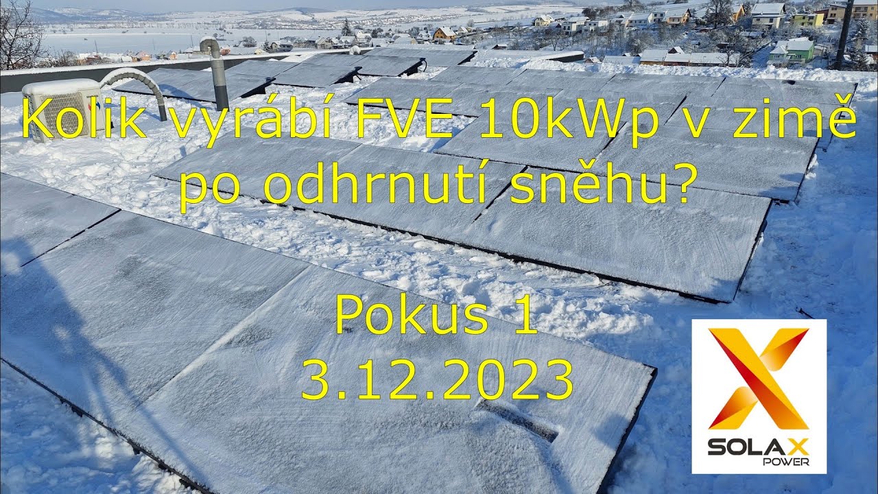 Výroba FVE v zimě Solax 10kWp část 1 #solarsystem #solarpanel #winter